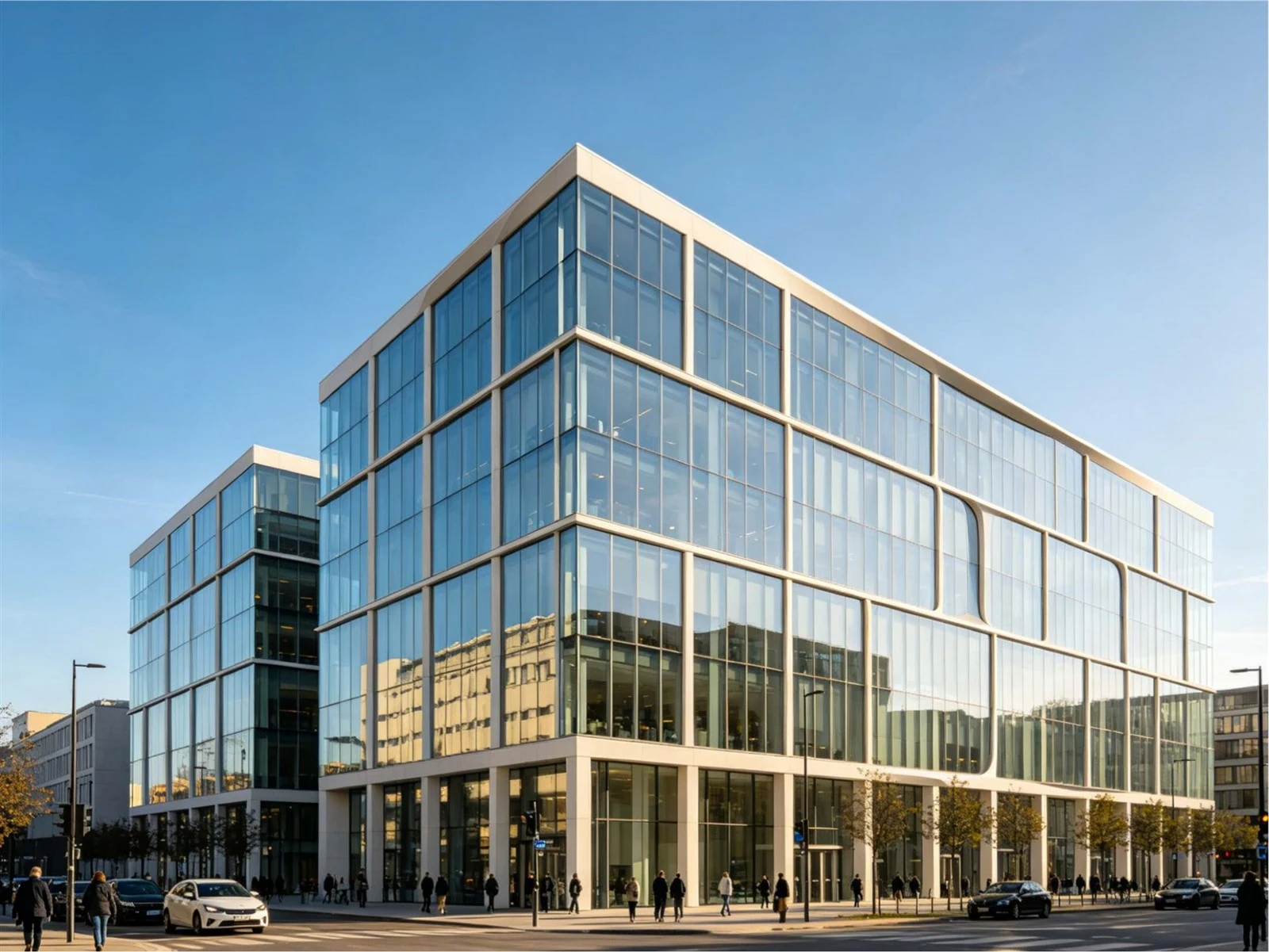 coastal commercial building exterior with impact resistant window systems coastal commercial building exterior with impact resistant window systems